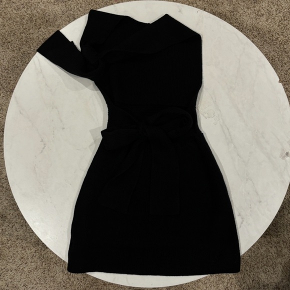 Free People Orchid Convertible Low-Back Mini Dress Knit Free-est Black Large NWT - Picture 5 of 10